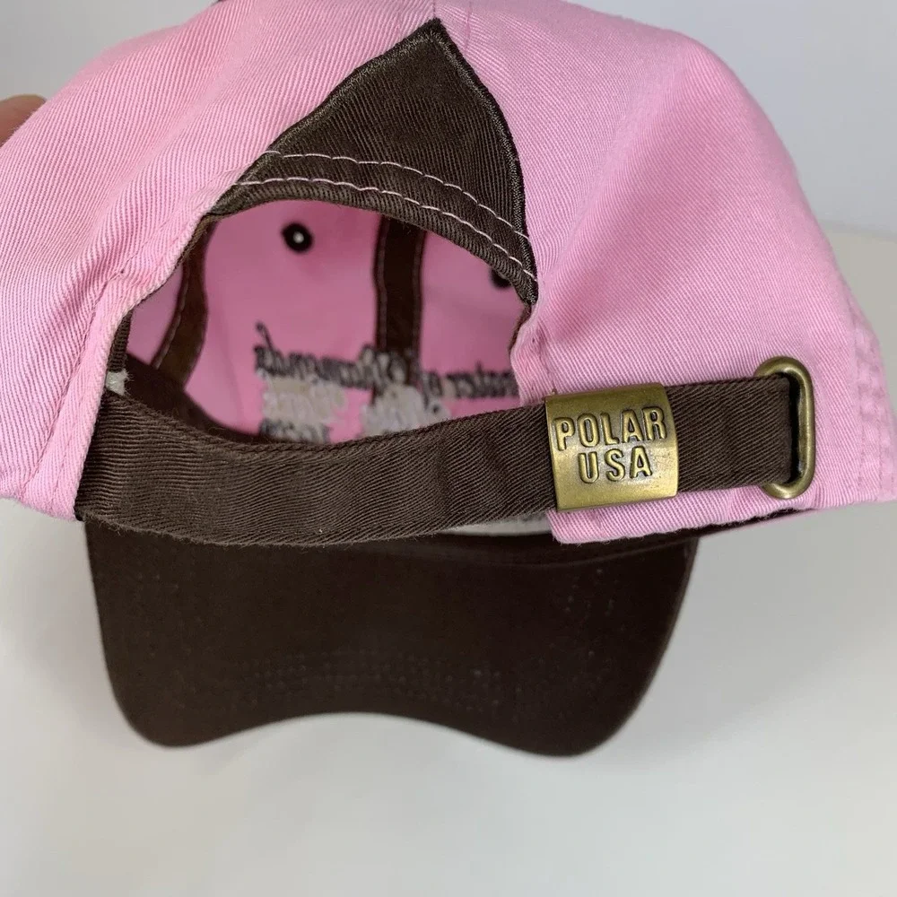Crater of Diamonds State Park Hat Women Pink Brown Adjustable Strap Baseball Cap